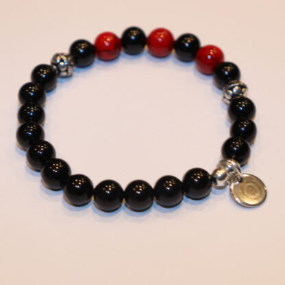 Unisex-Armband mit Onyx, Calcit & Runenperlen 925 Silber – Stil trifft Bedeutung – Bild 2
