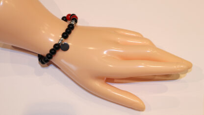 Unisex-Armband mit Onyx, Calcit & Runenperlen 925 Silber – Stil trifft Bedeutung – Bild 4