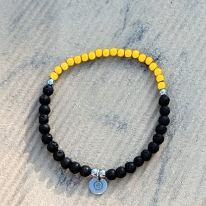 Lava & Miracle Beads Armband - gelb