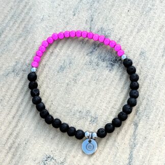 Lava & Miracle Beads Armband - magenta