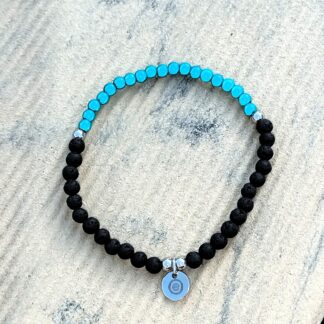 Lava & Miracle Beads Armband - türkis