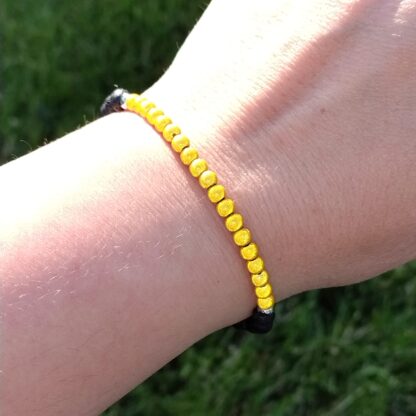 Lava & Miracle Beads Armband - gelb – Bild 2