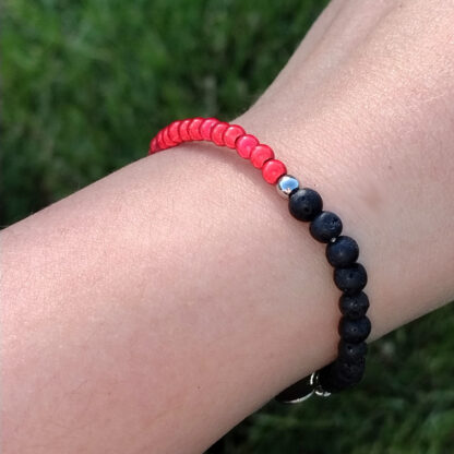 Lava & Miracle Beads Armband - rot – Bild 2