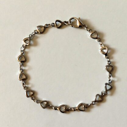 Herz-Gliederarmband Edelstahl
