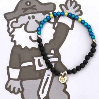 💙 Lava & Farbenfreude – Kinderarmband Türkis-Dunkelblau-Hellgrün