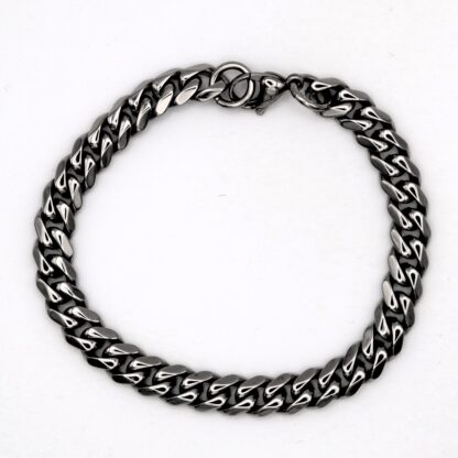 Edelstahl-Armband Flachpanzer